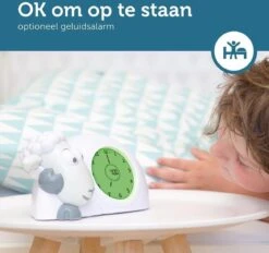 Duracell Zazu Kids Sam Das Schaf Pädagogischer Wecker Kinder - Schlaftrainer Kinder - Für Mädchen Und Jungen - Intelligentes Lernen Von Schlafen Und Aufwachen Mit LED Kinderwecker - Grau -Trixie Verkäufe 0680569805577 1