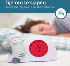 Duracell Zazu Kids Sam Das Schaf Pädagogischer Wecker Kinder - Schlaftrainer Kinder - Für Mädchen Und Jungen - Intelligentes Lernen Von Schlafen Und Aufwachen Mit LED Kinderwecker - Grau -Trixie Verkäufe 0680569805577 4
