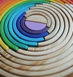 Kinderfeets Holzspielzeug Regenbogen Groß - Natur -Trixie Verkäufe 0850007036362 5