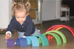 Kinderfeets Grimms Regenbogen Aus Holz Groß Mehrfarbig - 12-teilig -Trixie Verkäufe 10670 10