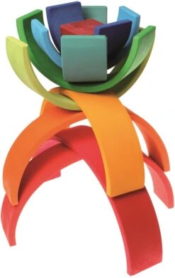 Kinderfeets Grimms Regenbogen Aus Holz Groß Mehrfarbig - 12-teilig -Trixie Verkäufe 10670 4