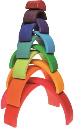 Kinderfeets Grimms Regenbogen Aus Holz Groß Mehrfarbig - 12-teilig -Trixie Verkäufe 10670 5