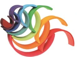 Kinderfeets Grimms Regenbogen Aus Holz Groß Mehrfarbig - 12-teilig -Trixie Verkäufe 10670 6