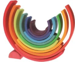 Kinderfeets Grimms Regenbogen Aus Holz Groß Mehrfarbig - 12-teilig -Trixie Verkäufe 10670 8