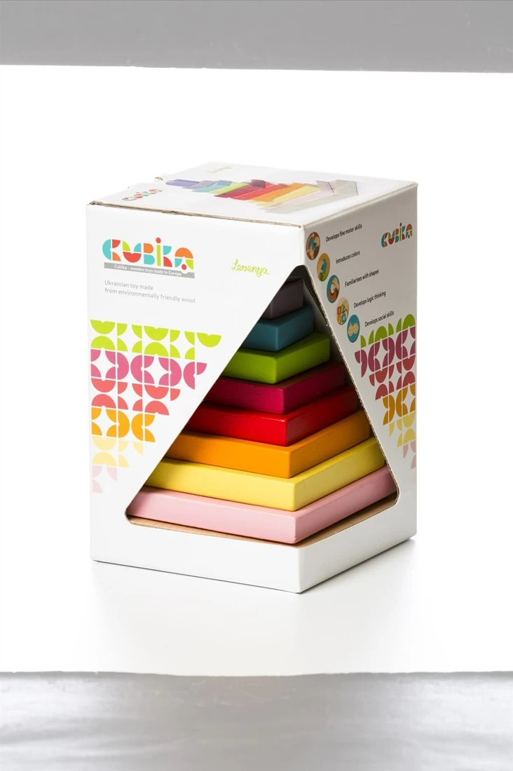 Cubika Stapelpyraminde Aus Holz 6 Cubika Stapelpyraminde Aus Holz – Bild 6