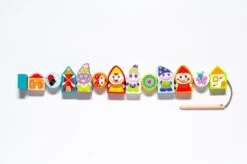 Cubika Holzfädelspiel - Glückliche Zwerge -Trixie Verkäufe 13654 8