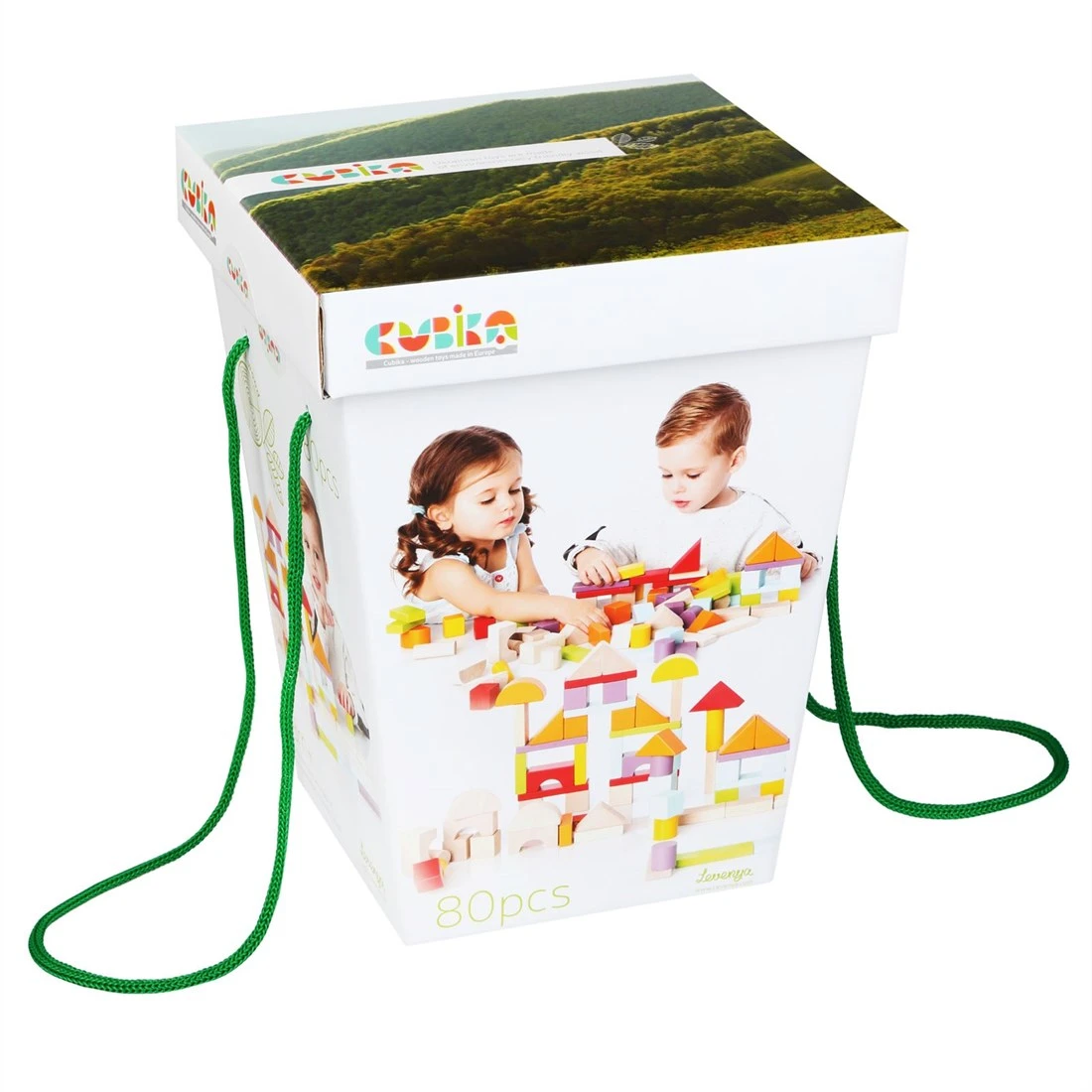 Cubika Holzblöcke - 80 Stück 4 Cubika Holzblöcke - 80 Stück – Bild 4
