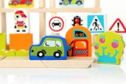 Cubika Holzblöcke Set Verkehr -Trixie Verkäufe 13913