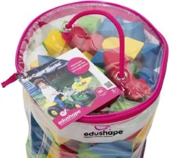 Edushape Edufarbe Blöcke - 80-Stück (Tasche) -Trixie Verkäufe 716076