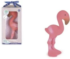Bidedyr/badedyr Fra Tikiri - Helstøbt - Flamingo