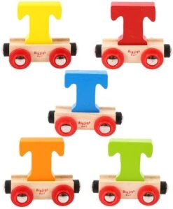 Bigjigs Rail Rail Buchstabenzug T (Der Lieferumfang Umfasst Nur EIN Stück) -Trixie Verkäufe bigjigs rail name letter t diverse kleuren