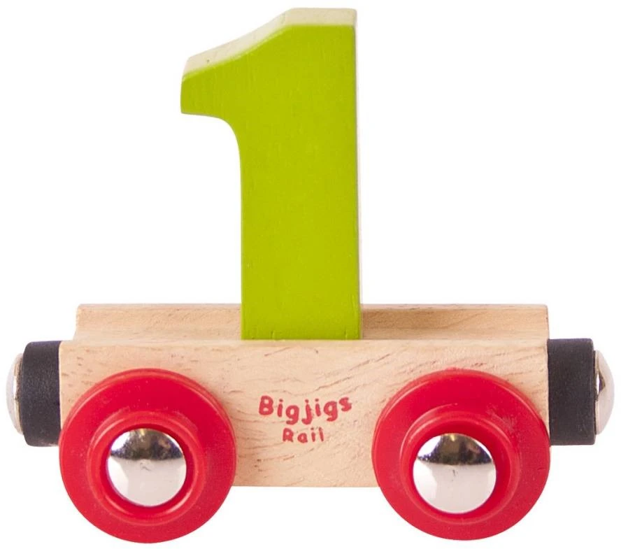 BigJigs Rail Name Number 1 , Zahlenwagen 1 1 BigJigs Rail Name Number 1 , Zahlenwagen 1