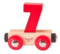 BigJigs Rail Name Number 7 , Zahlenwagen 7