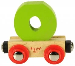Bigjigs Rail Rail Buchstabenzug O (Der Lieferumfang Umfasst Nur EIN Stück)