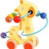 Bigjigs Toys Schiebe-Giraffe Mit Motorikschleife