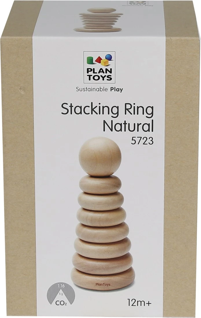 Plan Toys Stapelringe - Naturfarben 4 Plan Toys Stapelringe - Naturfarben – Bild 4