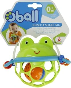 Bright Starts, Oball Jingle & Shake Pal, Frosch Greifball Mit Glockenball, Greifring Und Schiebekugeln Im Flexiblen, Leicht Greifbaren Design -Trixie Verkäufe bright starts oball jingle shake pal frosch greifball mit glockenball greifring und schiebekugeln im flexiblen leicht greifbaren design 3
