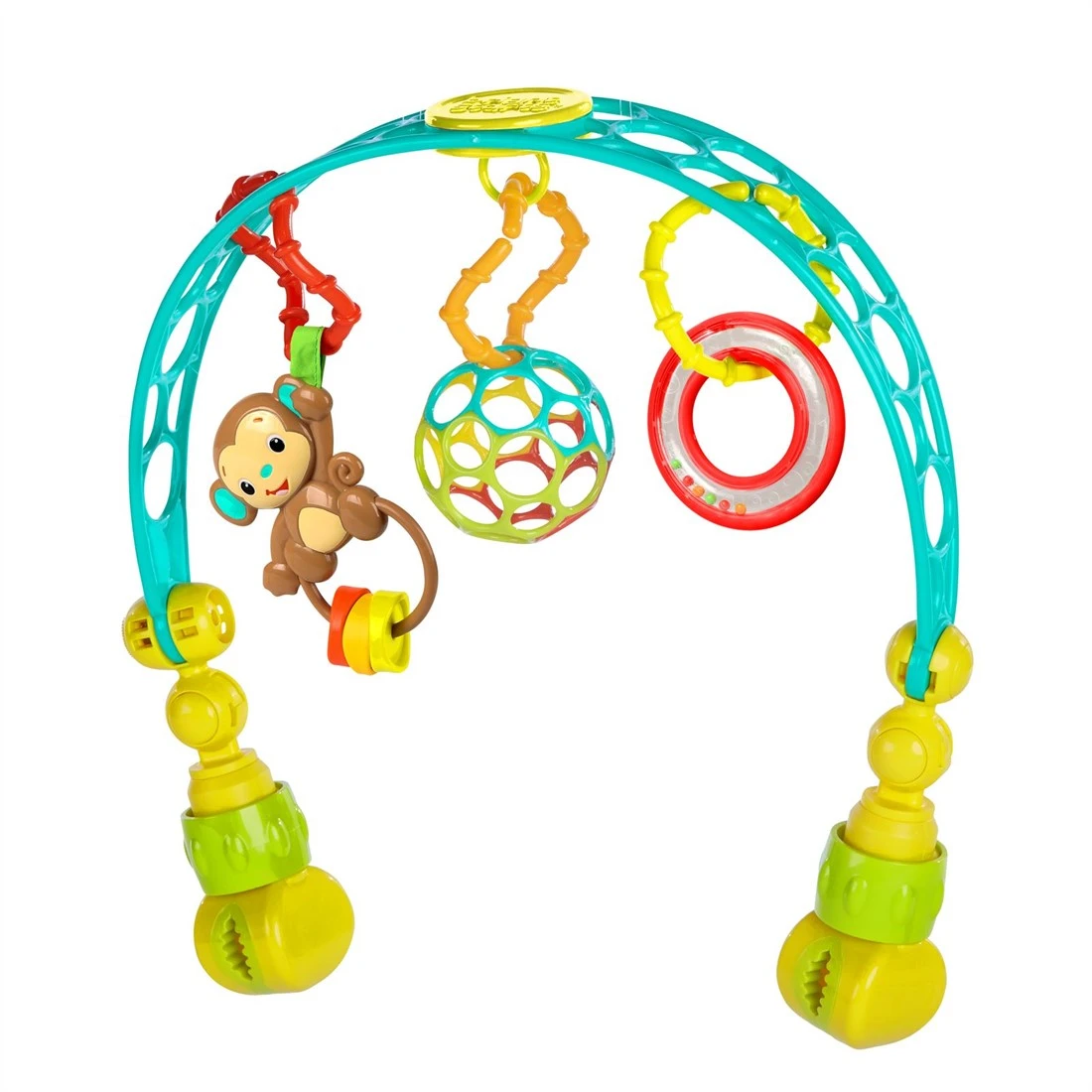 Bright Starts, Oball, Spielbogen Für Den Kinderwagen Aus Flexiblem, Festem Oball-Material Für Einfaches Greifen 1 Bright Starts, Oball, Spielbogen Für Den Kinderwagen Aus Flexiblem, Festem Oball-Material Für Einfaches Greifen