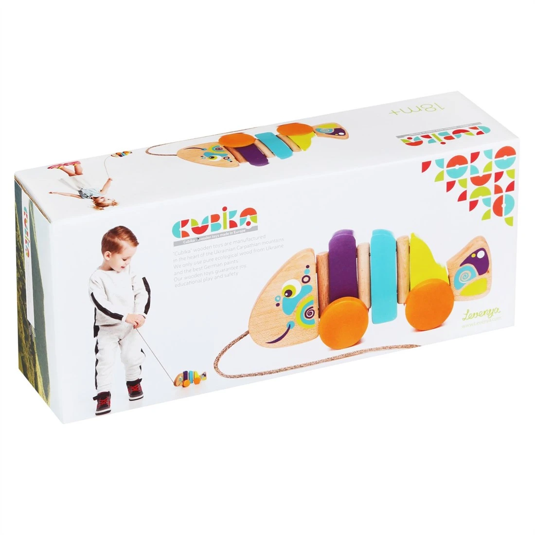 Cubika Fisch Aus Holz - Ziehfigur 3 Cubika Fisch Aus Holz - Ziehfigur – Bild 3