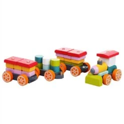 Cubika Holzzug Mit Drei Wagen