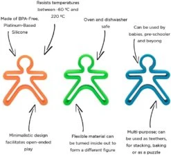 Dena Silikon-Spielzeug, 3-teilig, Blau, Grün, Orange -Trixie Verkäufe dena silikon spielzeug 3 teilig blau gruen orange 3