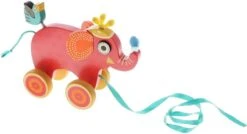 Djeco Ziehfigur Aus Holz - Elefant Indy -Trixie Verkäufe djeco ziehfigur aus holz elefant indy 3