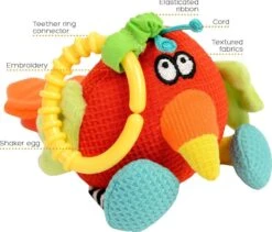 Dolce Classic Aktivitätsspielzeug Papagei Petra - 19 Cm