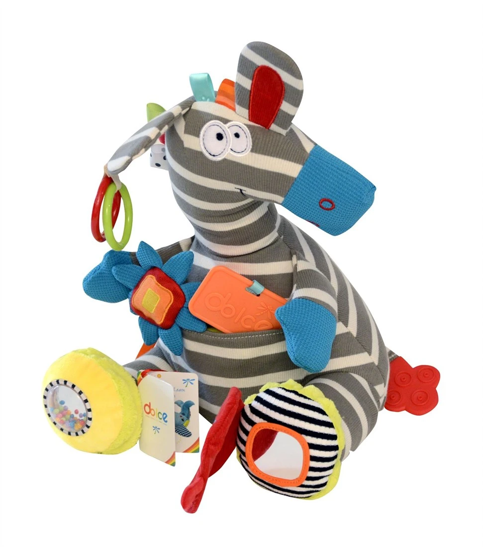 Dolce Classic Aktivitätsspielzeug Zebra Zeddy - 25 Cm 1 Dolce Classic Aktivitätsspielzeug Zebra Zeddy - 25 Cm