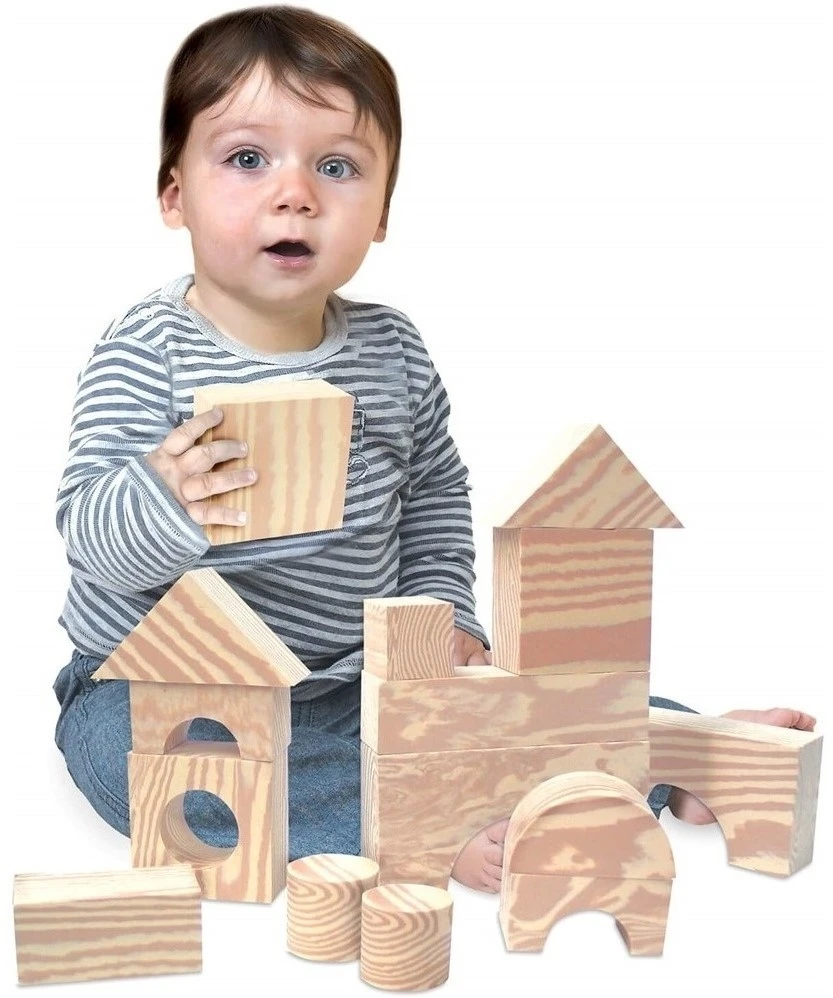 Edushape Holzähnliche Weiche Blöcke - 30 Stück 2 Edushape Holzähnliche Weiche Blöcke - 30 Stück – Bild 2
