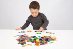 EDX Education 54111 Halbtransparente Bunte Quadrate, 300