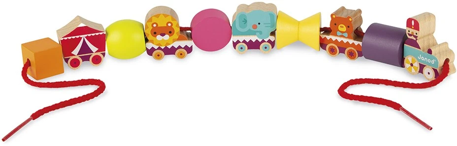 Janod Fädelspiel "Zirkus" 42 Teile (Holz) 1 Janod Fädelspiel "Zirkus" 42 Teile (Holz)