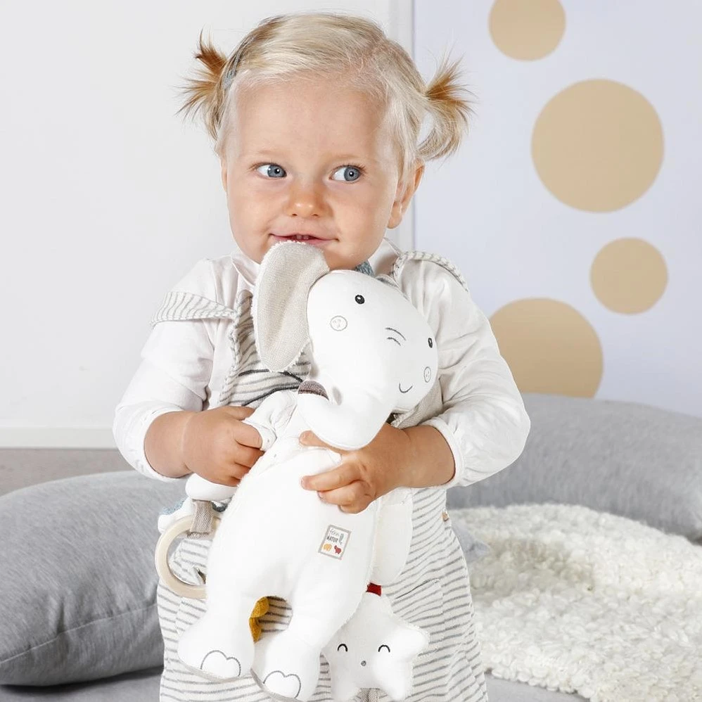 Fehn 056129 Activity-Elefant FehnNATUR – Bio-Greifspielzeug Zum Schmusen Und Spielen Für Babys Und Kleinkinder Ab 0+ Monaten – Größe: 30 Cm 2 Fehn 056129 Activity-Elefant FehnNATUR – Bio-Greifspielzeug Zum Schmusen Und Spielen Für Babys Und Kleinkinder Ab 0+ Monaten – Größe: 30 Cm – Bild 2