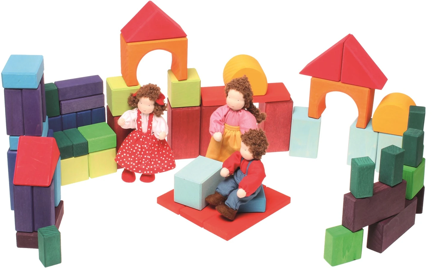 Grimm's - 60 Bunte Geo-Klötze 3 Grimm's - 60 Bunte Geo-Klötze – Bild 3