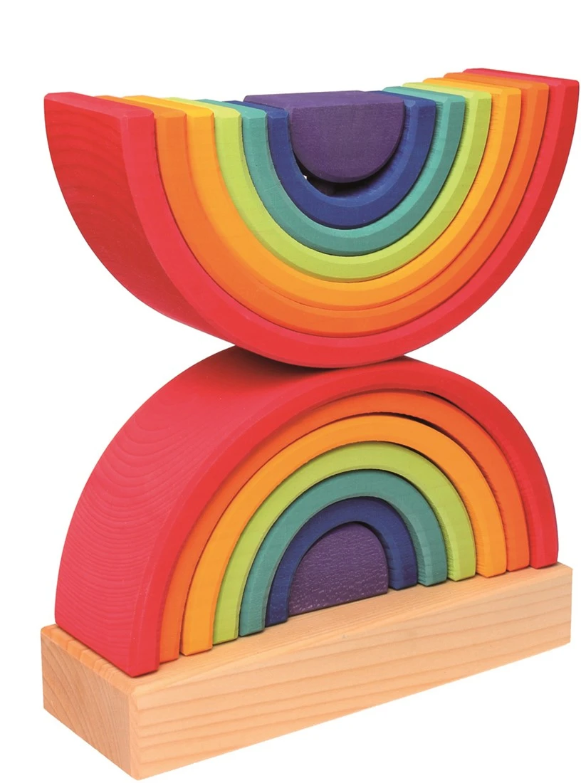 Grimm's - Regenbogen Steckturm 1 Grimm's - Regenbogen Steckturm