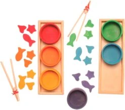 Grimm's - Sortierspiel Regenbogenschälchen -Trixie Verkäufe grimm apos s sortierspiel regenbogenschaelchen 3