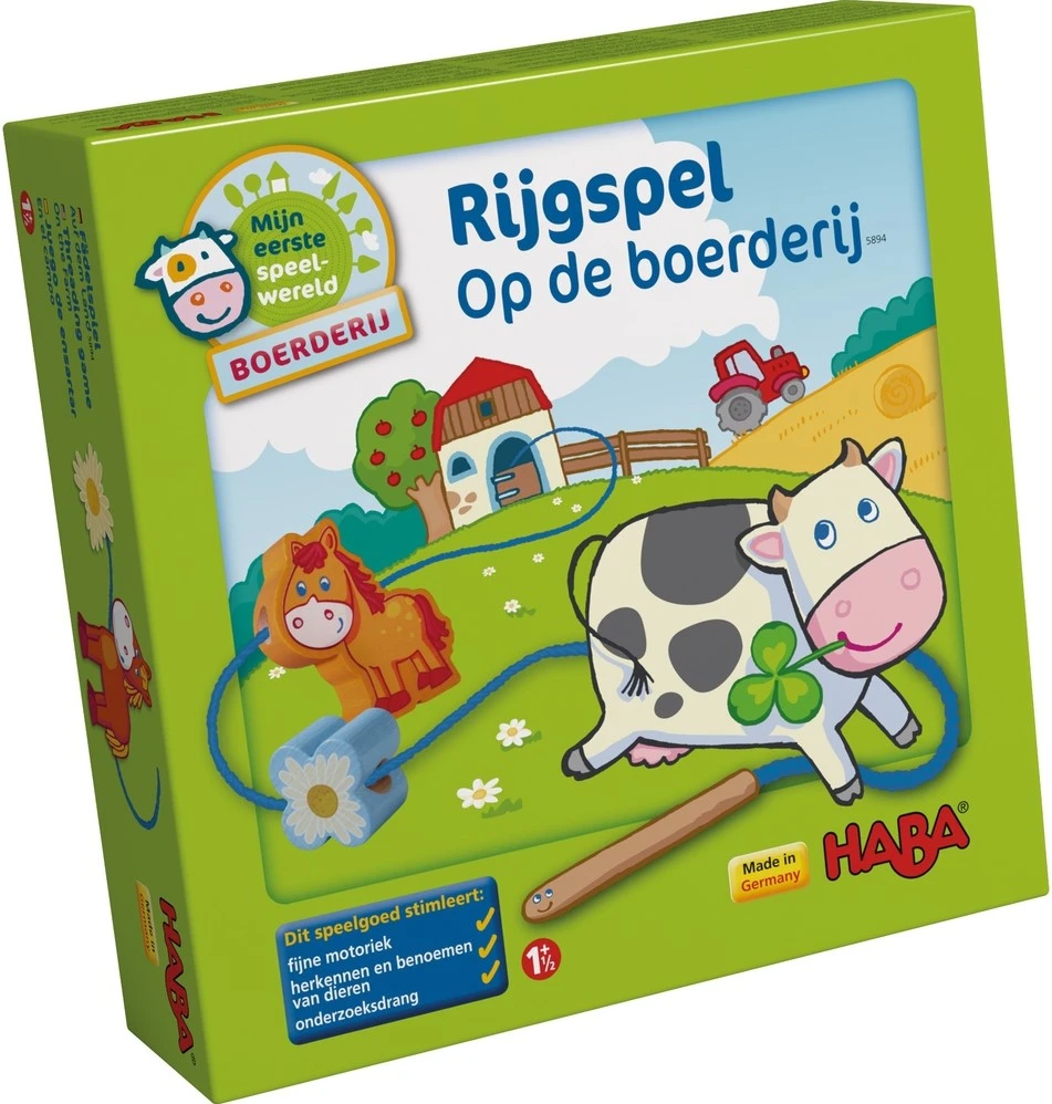 HABA Fädelspiel Auf Dem Land 1 HABA Fädelspiel Auf Dem Land