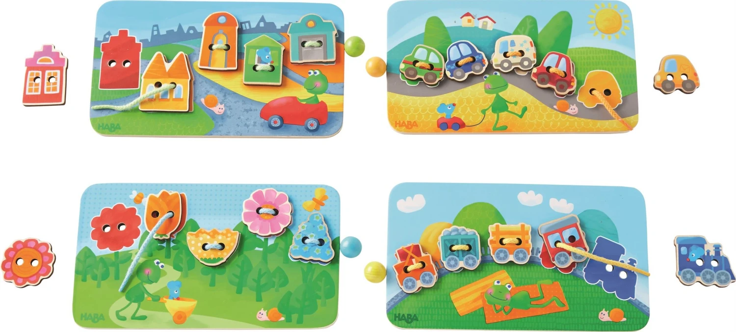 HABA Fädelspiel Frosch Auf Tour 1 HABA Fädelspiel Frosch Auf Tour