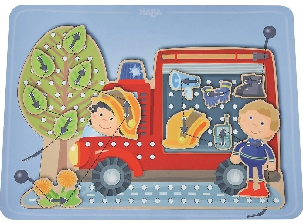 HABA Fädelspiel Im Einsatz 3 HABA Fädelspiel Im Einsatz – Bild 3