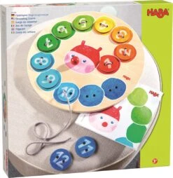HABA Fädelspiel Regenbogenraupe -Trixie Verkäufe haba faedelspiel regenbogenraupe 3