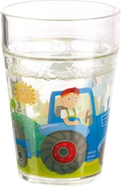 Haba Glitzerbecher Traktor