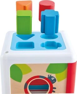 Hape E0507 - Sortierbox Gartenhütte, Farben-und Formensortierwürfel -Trixie Verkäufe hape e0507 sortierbox gartenhuette farben und formensortierwuerfel 2