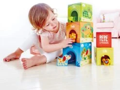 Hape International E0451 Pepe Und Friends Stapelturm Spielzeug -Trixie Verkäufe hape international e0451 pepe und friends stapelturm spielzeug 2