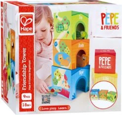 Hape International E0451 Pepe Und Friends Stapelturm Spielzeug -Trixie Verkäufe hape international e0451 pepe und friends stapelturm spielzeug 3