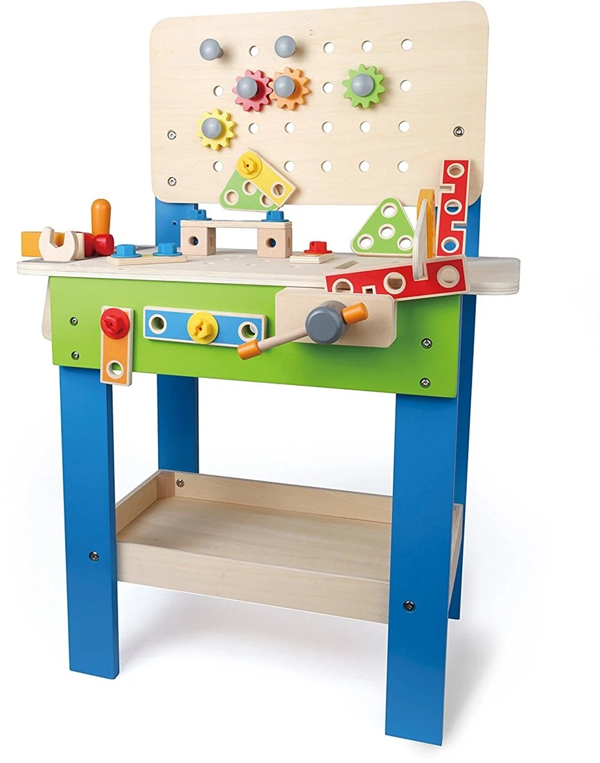Hape Meister-Werkbank | Preisgekrönte Werkzeugbank Für Kinder Aus Holz Spielzeug Spiel Kreatives Bauen, Höhenverstellbar 35-teilige Werkstatt Für Kleinkinder 1 Hape Meister-Werkbank | Preisgekrönte Werkzeugbank Für Kinder Aus Holz Spielzeug Spiel Kreatives Bauen, Höhenverstellbar 35-teilige Werkstatt Für Kleinkinder
