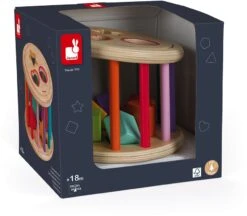 Janod Holz-Sortierspiel Rolltrommel -Trixie Verkäufe holz sortierspiel rolltrommel 2