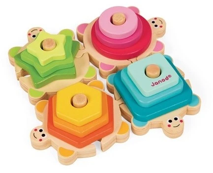 Janod Holz-Steckpuzzle Schildkröten 1 Janod Holz-Steckpuzzle Schildkröten