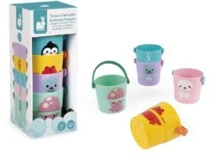 Janod - 5 Spieleimer Für Die Badewanne - Baby- Und Kleinkindspielzeug - Handhabung Und Geschicklichkeit - Lernen Der Zahlen - Ab 10 Monaten, J04724 -Trixie Verkäufe janod 5 spieleimer fuer die badewanne baby und kleinkindspielzeug handhabung und geschicklichkeit lernen der zahlen ab 10 monaten j04724 3