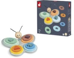 Janod - Formensortierer Schmetterling Aus Holz - Kollektion Sweet Cocoon - Baby- Und Kleinkindspielzeug Farbe Auf Wasserbasis - Stapelspielzeug - Formen Und Farben Lernen - Ab 18 Monaten, J04418 -Trixie Verkäufe janod formensortierer schmetterling aus holz kollektion sweet cocoon baby und kleinkindspielzeug farbe auf wasserbasis stapelspielzeug formen und farben lernen ab 18 monaten j04 1