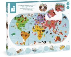 Janod - Forscher-Karte Für Die Badewanne - Badespielzeug Für Babys Und Kleinkinder - Handhabung Und Geschicklichkeit - Ab 3 Jahren, J04719 -Trixie Verkäufe janod forscher karte fuer die badewanne badespielzeug fuer babys und kleinkinder handhabung und geschicklichkeit ab 3 jahren j04719 2