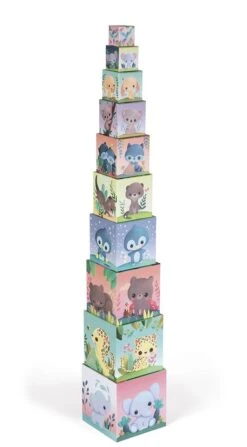 Janod J02652 Quadratische Pyramide-Niedliche Tiere-Baby-und Kleinkindspielzeug-Spielzeug Zum Stapeln Und Stecken-Erlernen Der Größen-und Zahlenbegriffe-Ab 1 Jahr -Trixie Verkäufe janod j02652 quadratische pyramide niedliche tiere baby und kleinkindspielzeug spielzeug zum stapeln und stecken erlernen der groessen und zahlenbegriffe ab 1 jahr 2